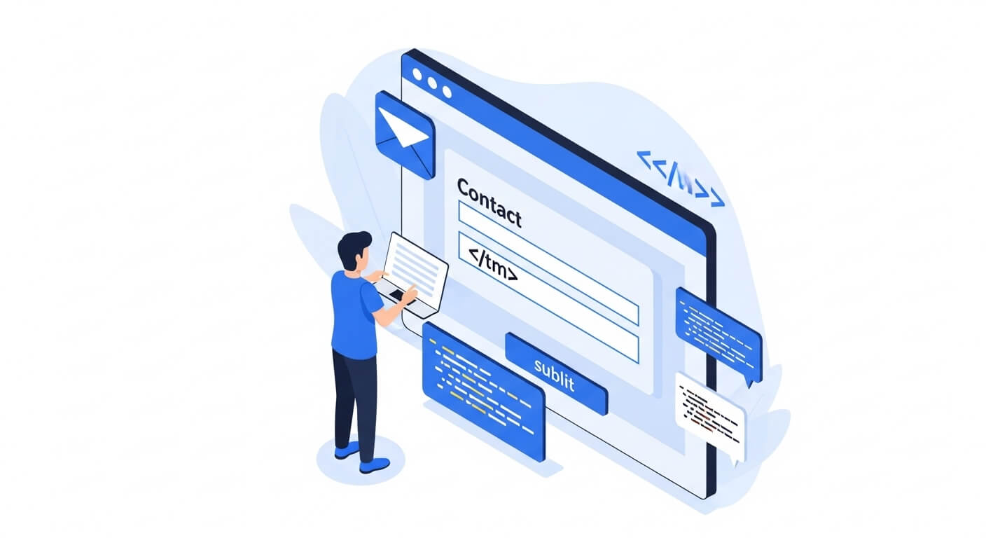 how to make a contact page in html