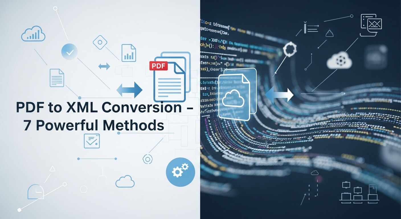 how to convert a pdf to xml format